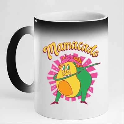 Avocado Mama 11oz Black Color Changing Mug