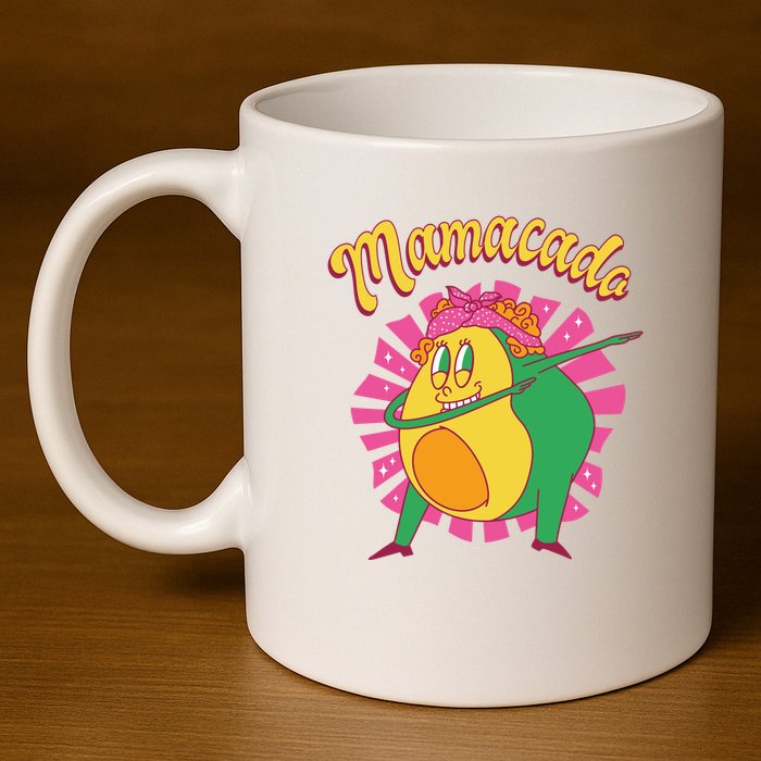 Avocado Mama 11oz C Handle Ceramic Mug