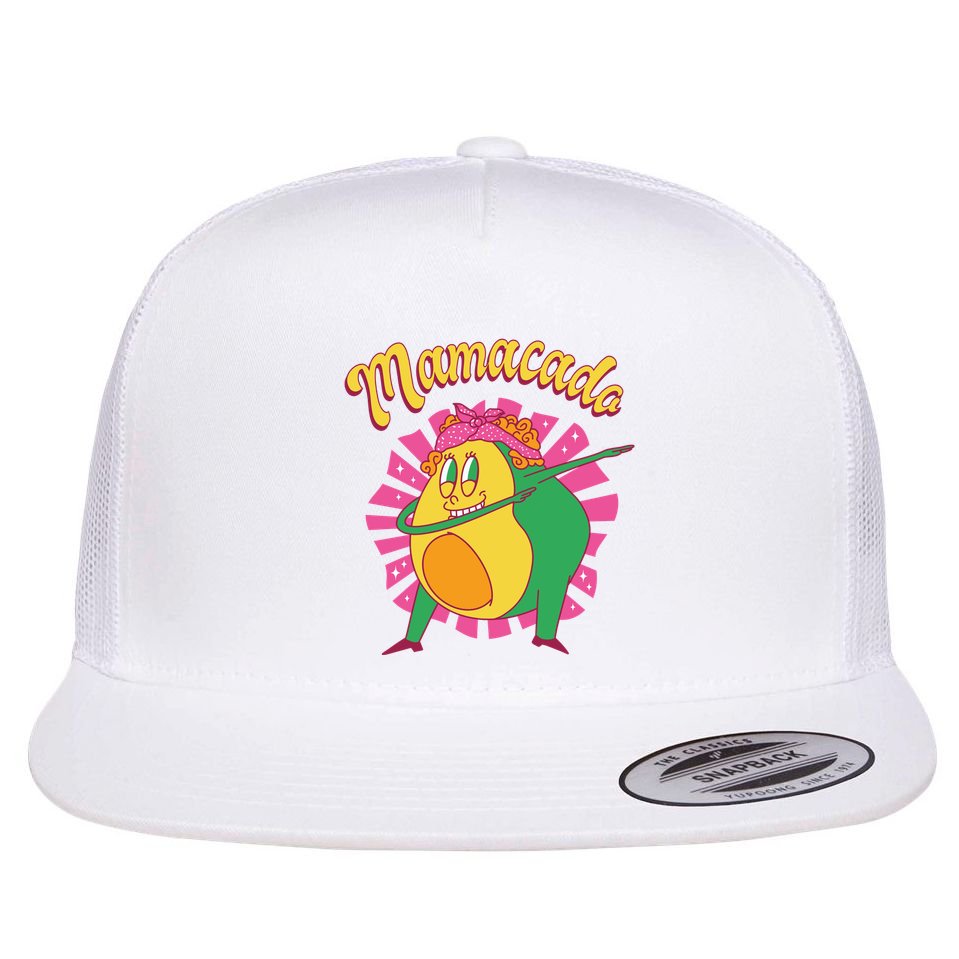 Avocado Mama Flat Bill Trucker Hat