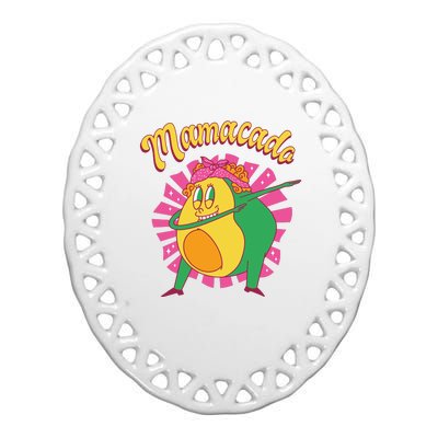 Avocado Mama Ceramic Oval Ornament