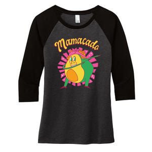 Avocado Mama Women's Tri-Blend 3/4-Sleeve Raglan Shirt