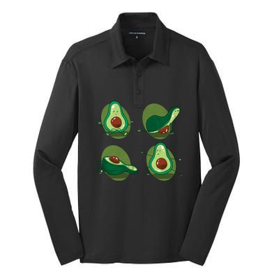 Avocado Yoga Silk Touch Performance Long Sleeve Polo