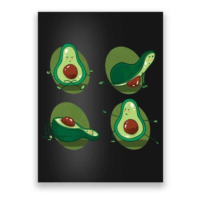 Avocado Yoga Poster