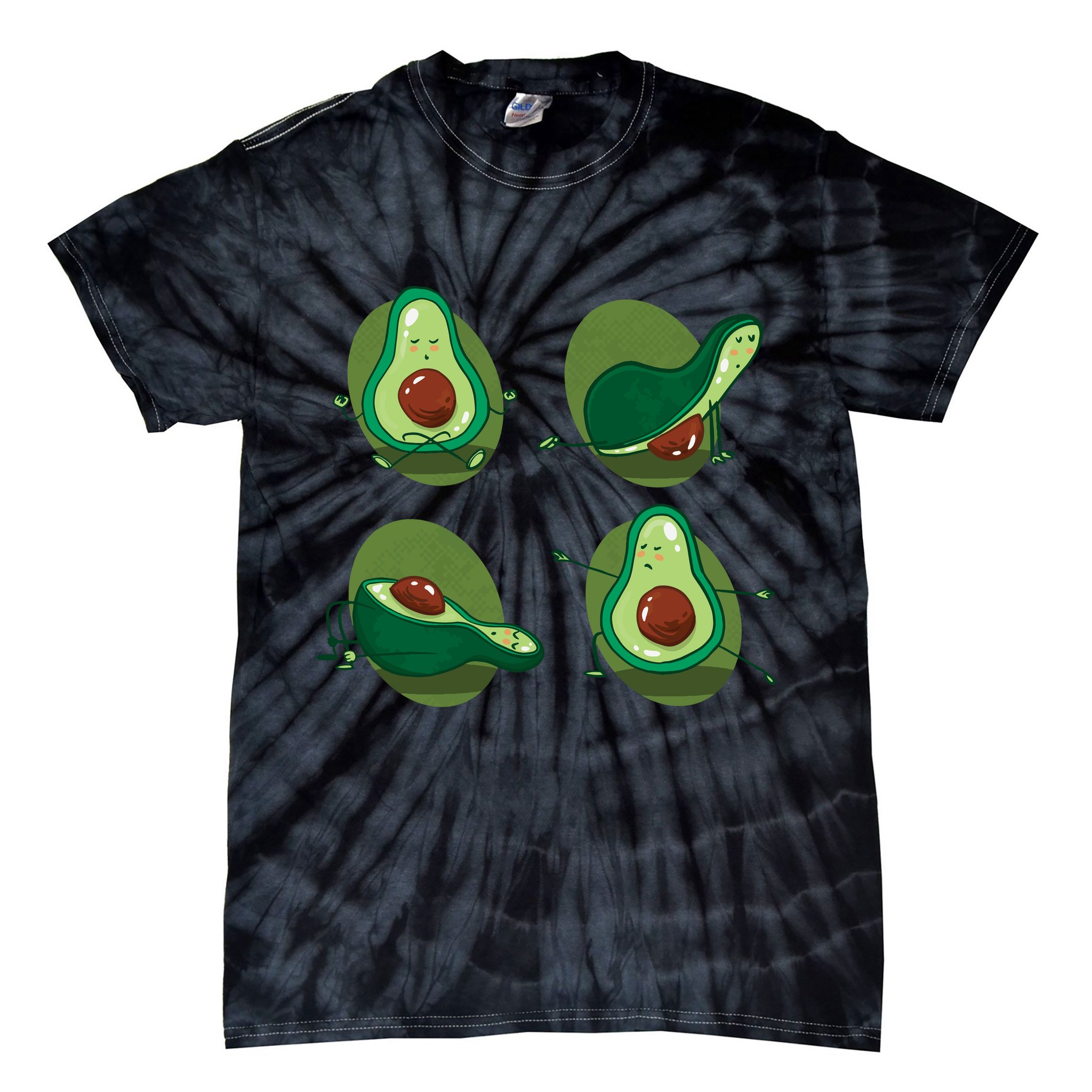 Avocado Yoga Tie-Dye T-Shirt
