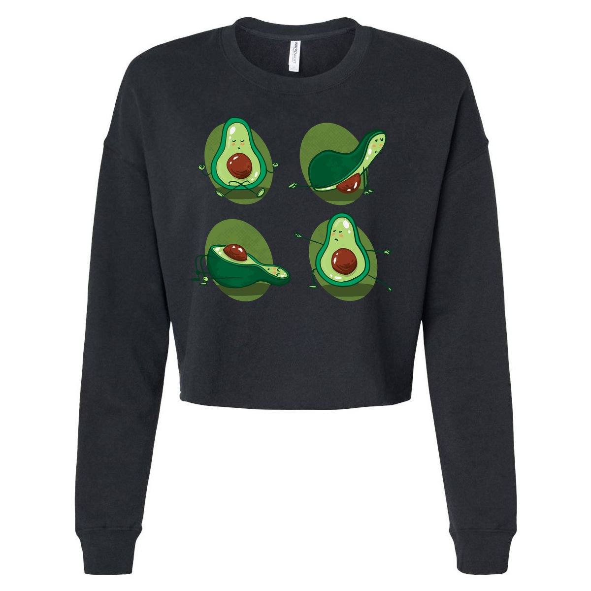 Avocado Yoga Cropped Pullover Crew
