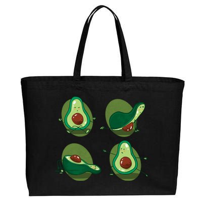 Avocado Yoga Cotton Canvas Jumbo Tote