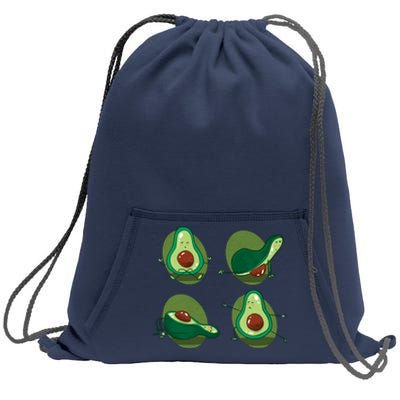 Avocado Yoga Sweatshirt Cinch Pack Bag