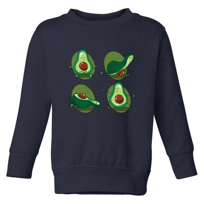 Avocado Yoga Toddler Sweatshirt