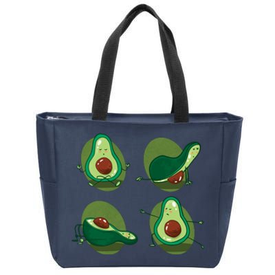 Avocado Yoga Zip Tote Bag