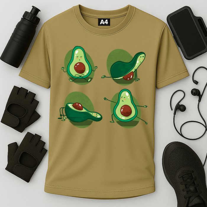 Avocado Yoga Cooling Performance Crew T-Shirt