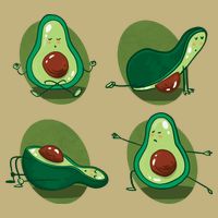 Avocado Yoga Cooling Performance Crew T-Shirt