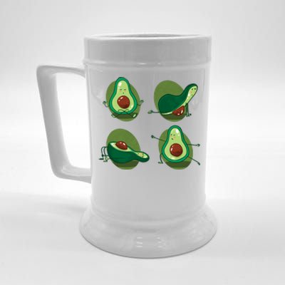 Avocado Yoga Beer Stein