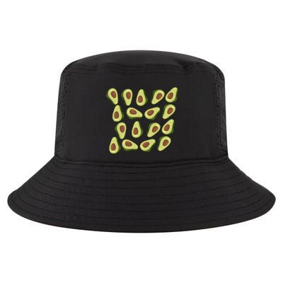 Avocados Pattern Guacamole Costume Cool Comfort Performance Bucket Hat