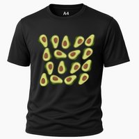 Avocados Pattern Guacamole Costume Cooling Performance Crew T-Shirt