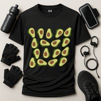 Avocados Pattern Guacamole Costume Cooling Performance Crew T-Shirt