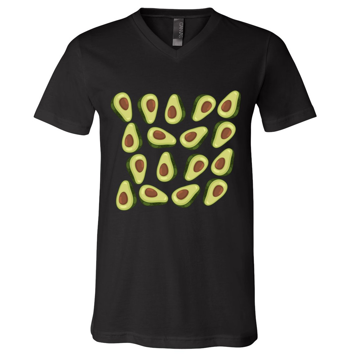 Avocados Pattern Guacamole Costume V-Neck T-Shirt