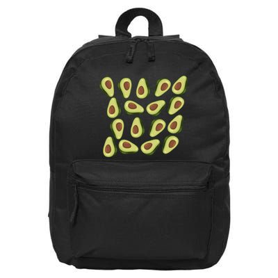 Avocados Pattern Guacamole Costume 16 in Basic Backpack