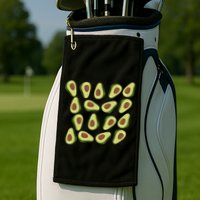 Avocados Pattern Guacamole Costume Golf Towel