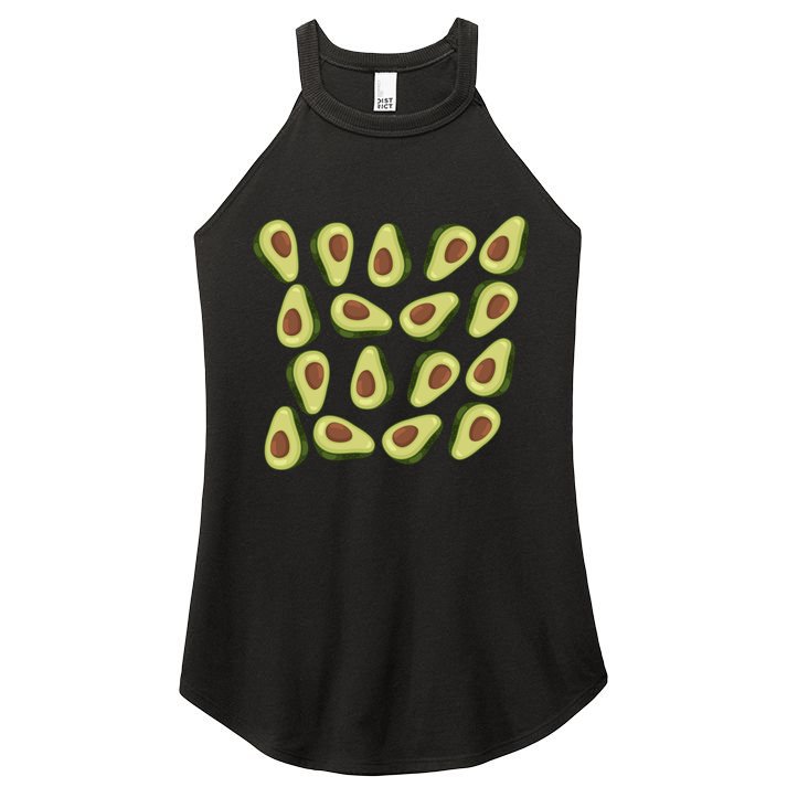 Avocados Pattern Guacamole Costume Women's Perfect Tri Rocker Tank