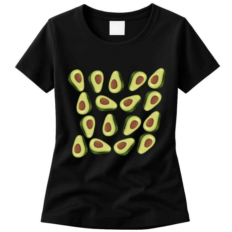 Avocados Pattern Guacamole Costume Womens T-Shirt