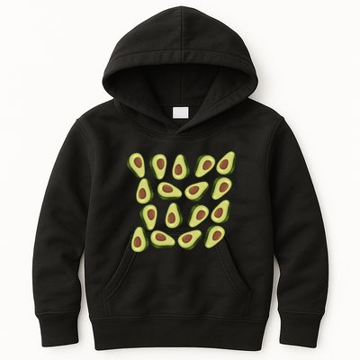 Avocados Pattern Guacamole Costume Kids Hoodie