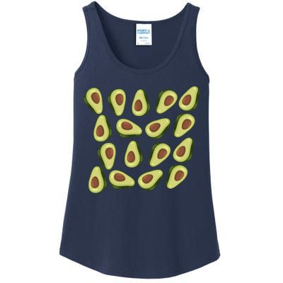 Avocados Pattern Guacamole Costume Ladies Essential Tank