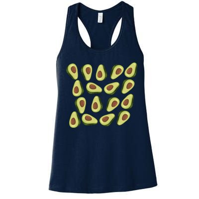 Avocados Pattern Guacamole Costume Women's Racerback Tank