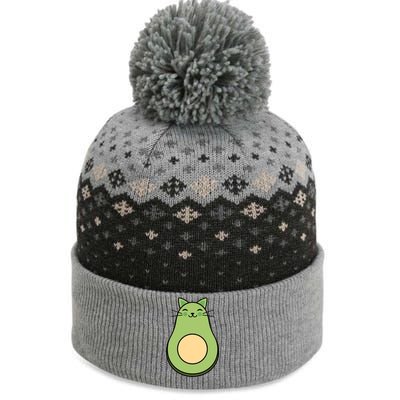 Avocato Avacado Cat Cute The Baniff Cuffed Pom Beanie