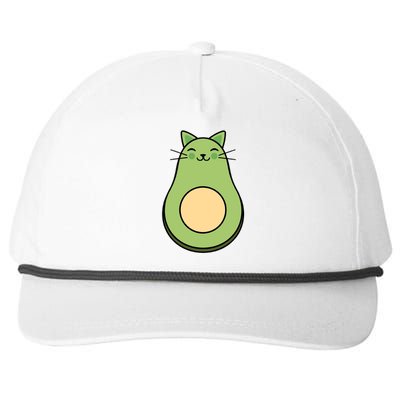 Avocato Avacado Cat Cute Snapback Five-Panel Rope Hat