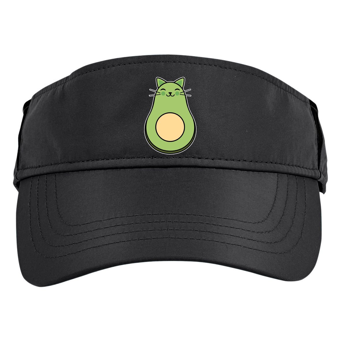 Avocato Avacado Cat Cute Adult Drive Performance Visor