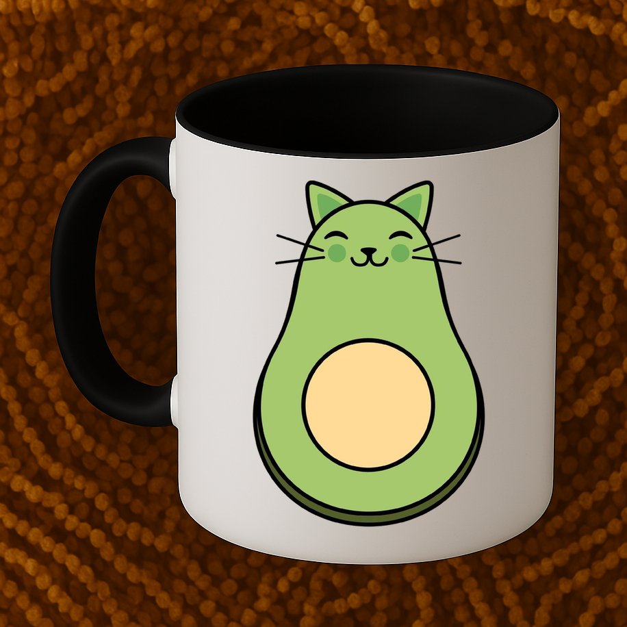 Avocato Avacado Cat Cute Mug