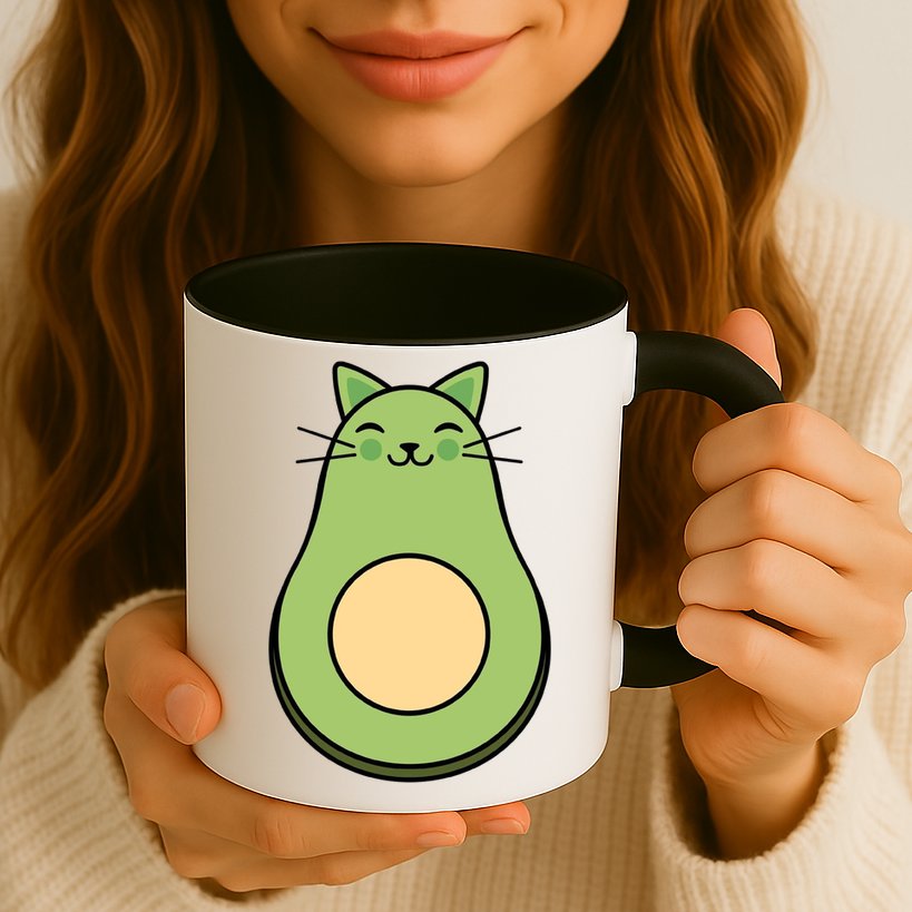 Avocato Avacado Cat Cute Mug