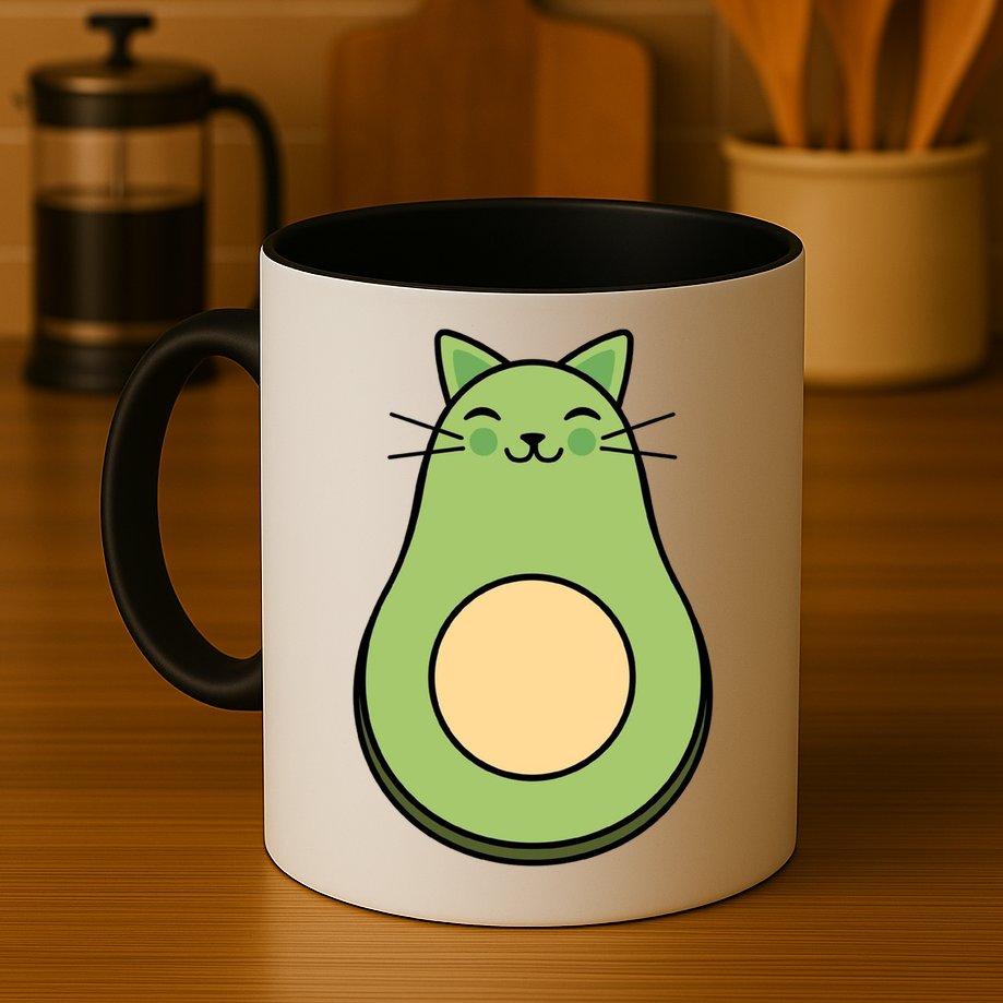 Avocato Avacado Cat Cute Mug