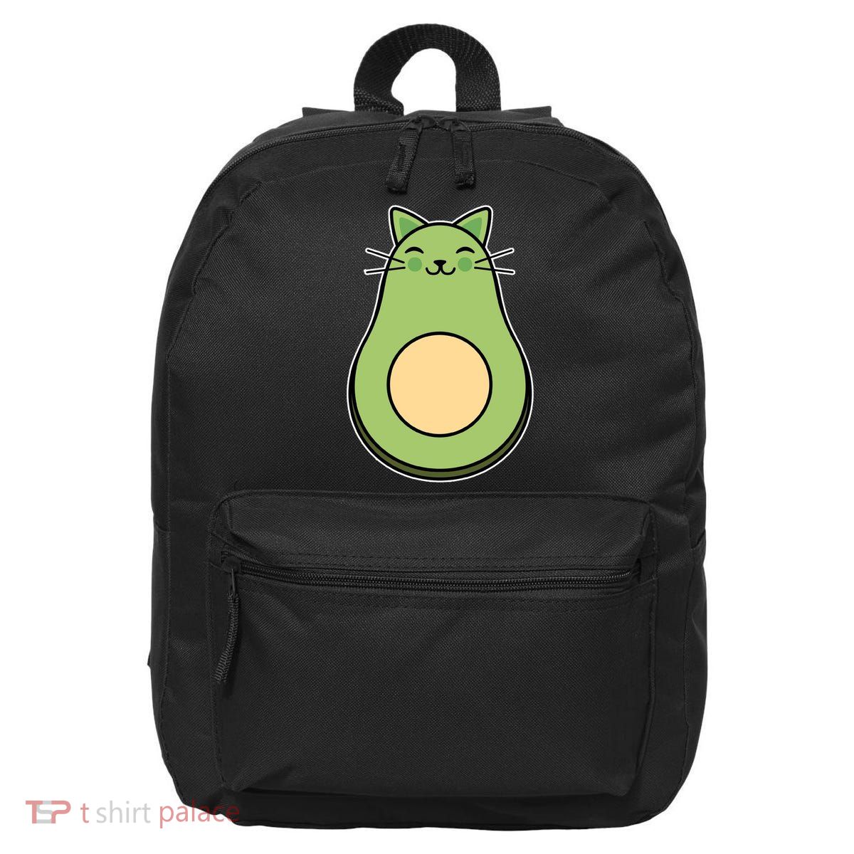 Avocato Avacado Cat Cute 16 in Basic Backpack