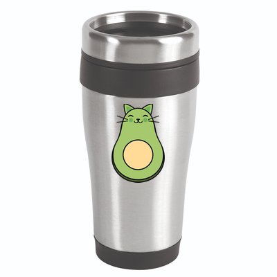 Avocato Avacado Cat Cute 16oz Travel Tumbler