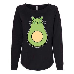 Avocato Avacado Cat Cute Womens California Wash Sweatshirt