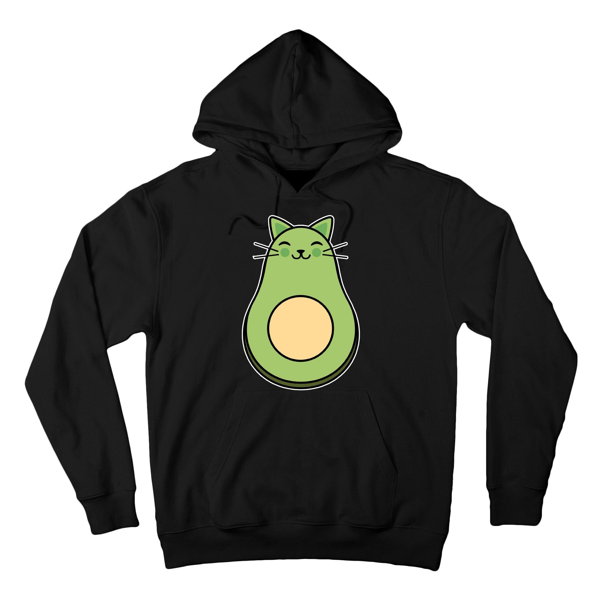 Avocato Avacado Cat Cute Tall Hoodie