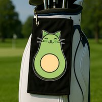 Avocato Avacado Cat Cute Golf Towel