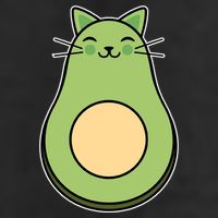 Avocato Avacado Cat Cute Golf Towel