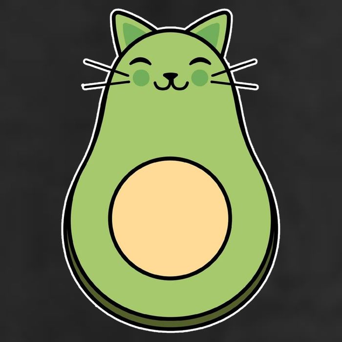Avocato Avacado Cat Cute Golf Towel