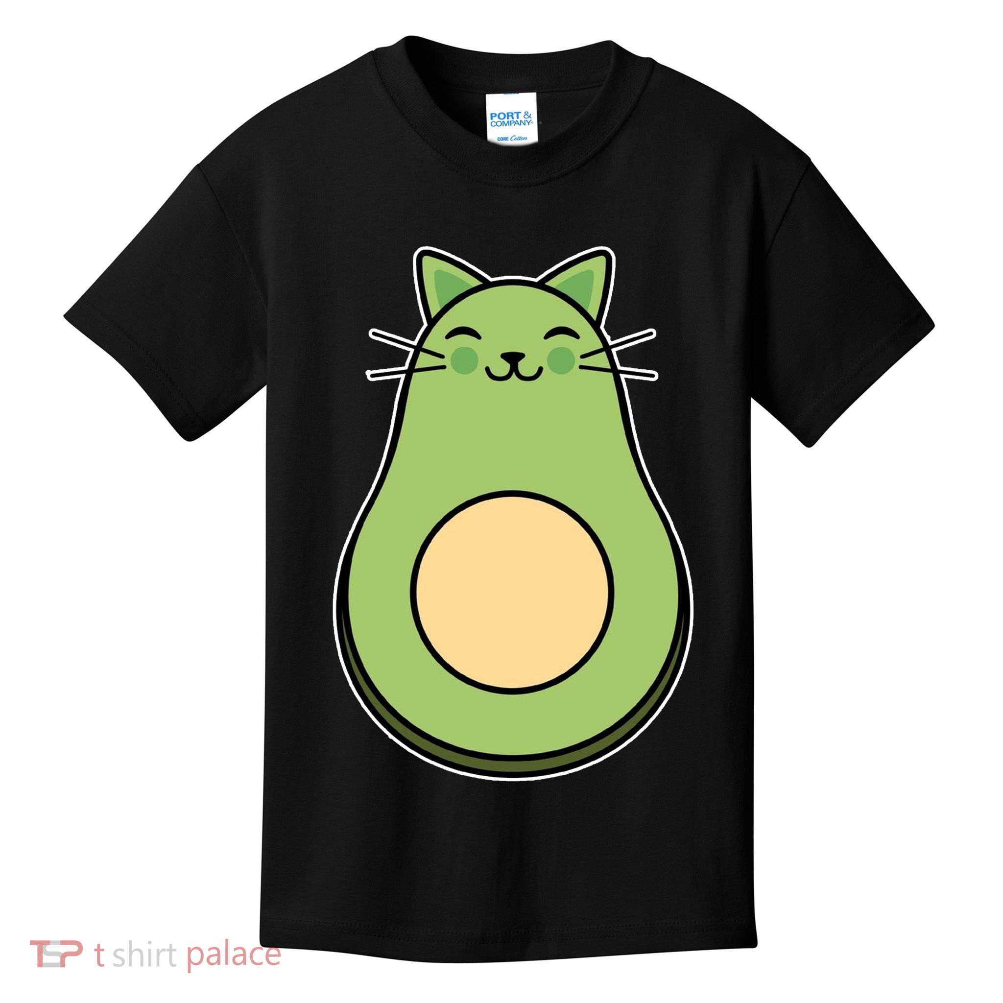 Avocato Avacado Cat Cute Kids T-Shirt