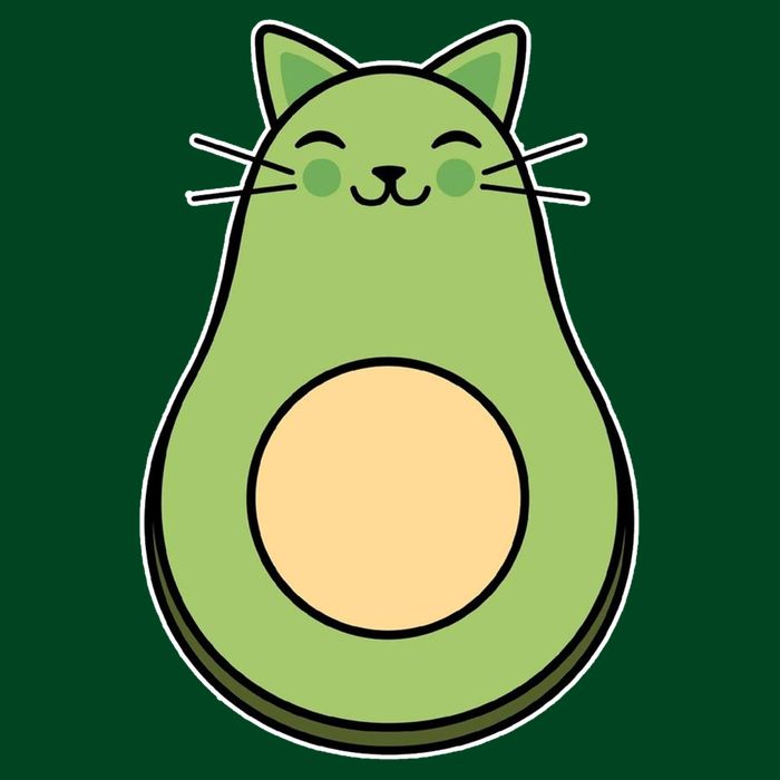 Avocato Avacado Cat Cute Apron