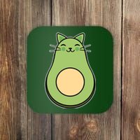 Avocato Avacado Cat Cute Coaster