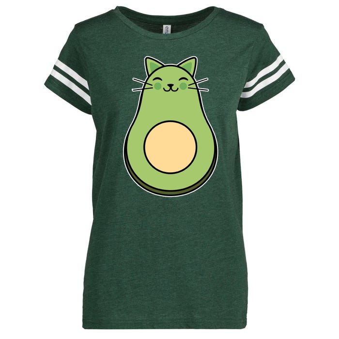 Avocato Avacado Cat Cute Enza Ladies Jersey Football T-Shirt