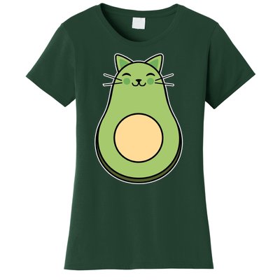 Avocato Avacado Cat Cute Women's T-Shirt