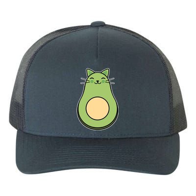 Avocato Avacado Cat Cute Yupoong Adult 5-Panel Trucker Hat