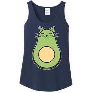 Avocato Avacado Cat Cute Ladies Essential Tank