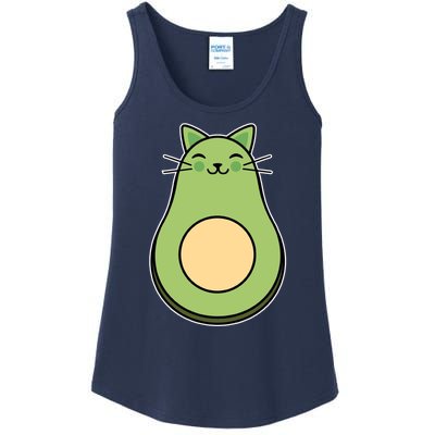 Avocato Avacado Cat Cute Ladies Essential Tank