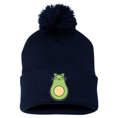 Avocato Avacado Cat Cute Pom Pom 12in Knit Beanie