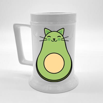 Avocato Avacado Cat Cute Beer Stein